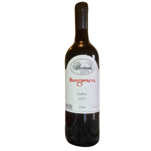 Bottle of Bungawarra 2023 Malbec Red Wine